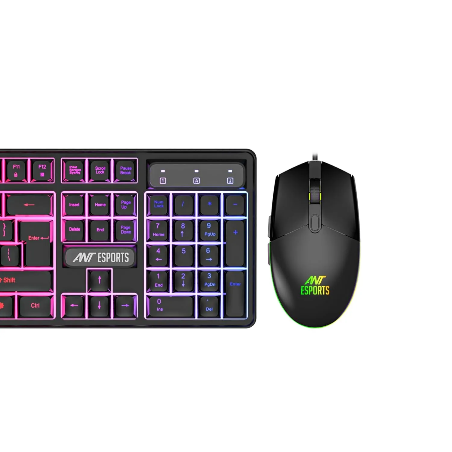 Ant Esports USB Gaming Keyboard Mouse Combo KM1650 RGB view 2